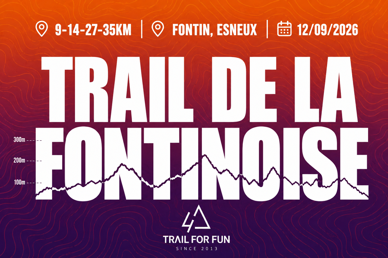 Affiche officielle Trail de La Fontinoise 2026